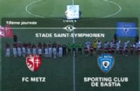 Football Ligue 2 : vidéo du match Fc Metz - Sc Bastia du 14 janvier 2012. Le samedi 14 janvier 2012 à Metz. Moselle. 